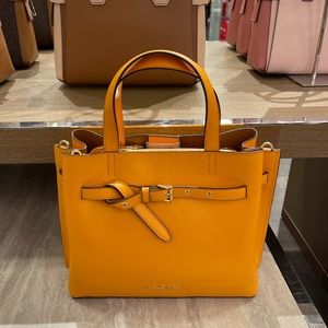 MICHAEL KORS EMILIA LARGE SATCHEL HONEYCOMB MULTI